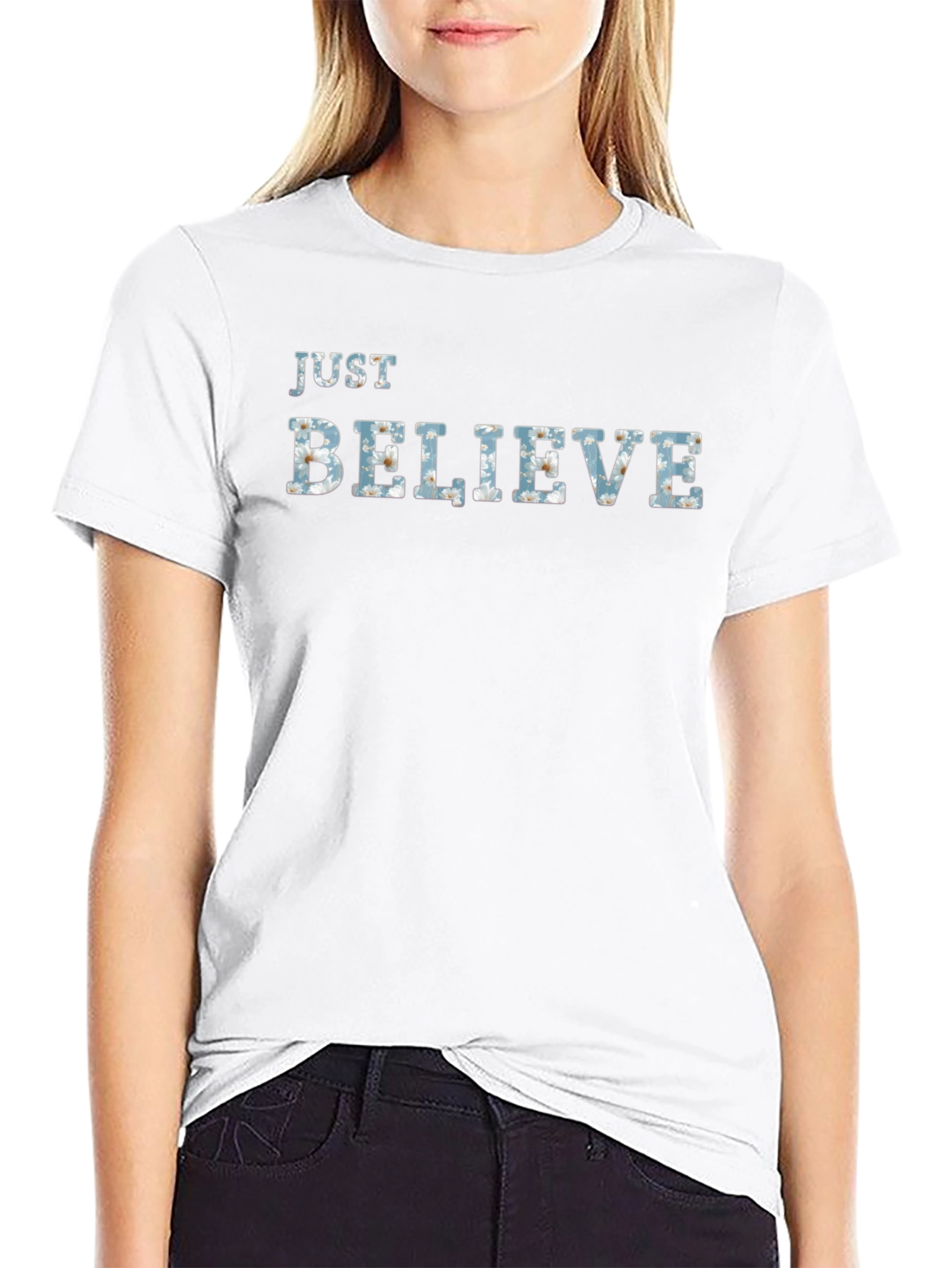 Just Believe Graphic Tee - Mens Black T-Shirt