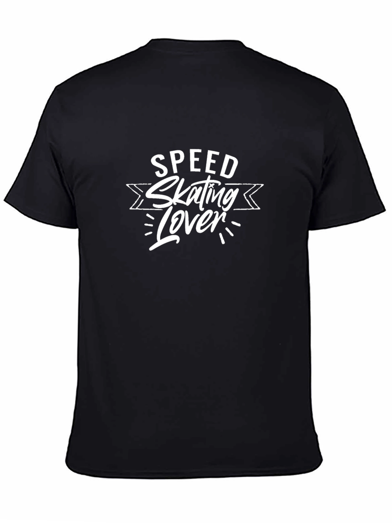Speed Skating Lover Graphic Tee - Black