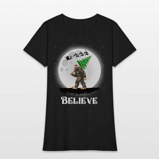 Bigfoot Christmas Tree Lights Believe Sasquatch