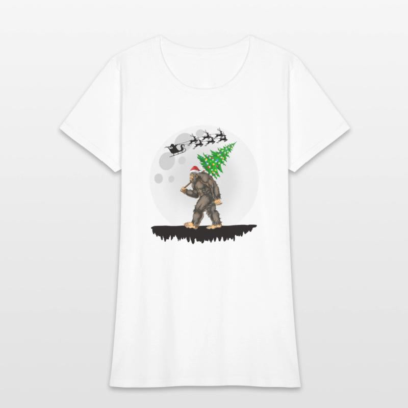 Bigfoot Christmas Tree Lights Believe Sasquatch