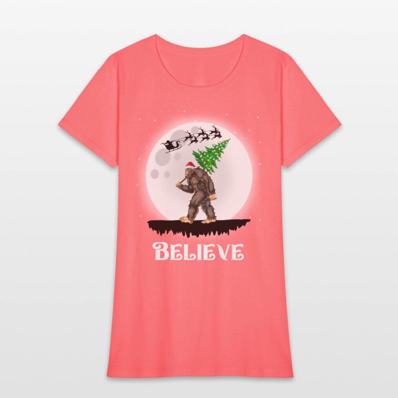 Bigfoot Christmas Tree Lights Believe Sasquatch