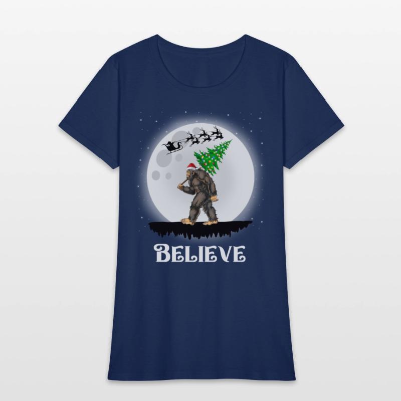 Bigfoot Christmas Tree Lights Believe Sasquatch