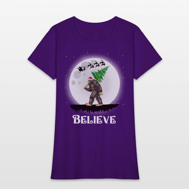 Bigfoot Christmas Tree Lights Believe Sasquatch