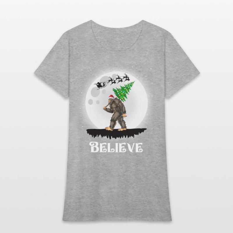 Bigfoot Christmas Tree Lights Believe Sasquatch