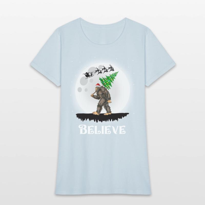 Bigfoot Christmas Tree Lights Believe Sasquatch