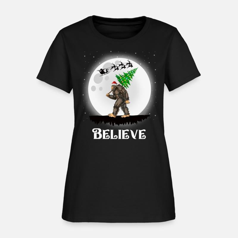 Bigfoot Christmas Tree Lights Believe Sasquatch