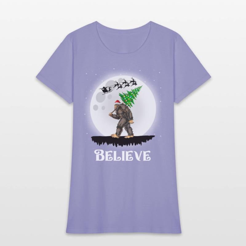 Bigfoot Christmas Tree Lights Believe Sasquatch