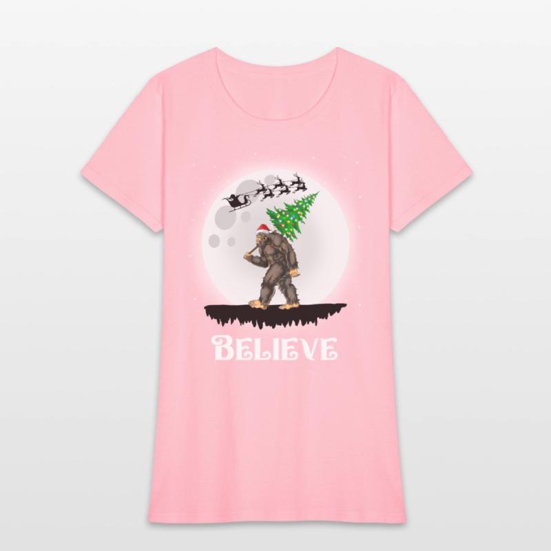 Bigfoot Christmas Tree Lights Believe Sasquatch