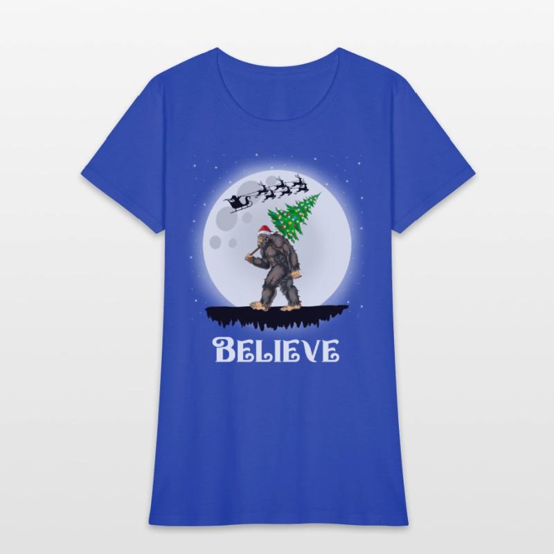 Bigfoot Christmas Tree Lights Believe Sasquatch