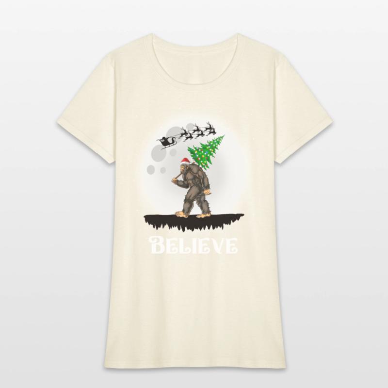 Bigfoot Christmas Tree Lights Believe Sasquatch