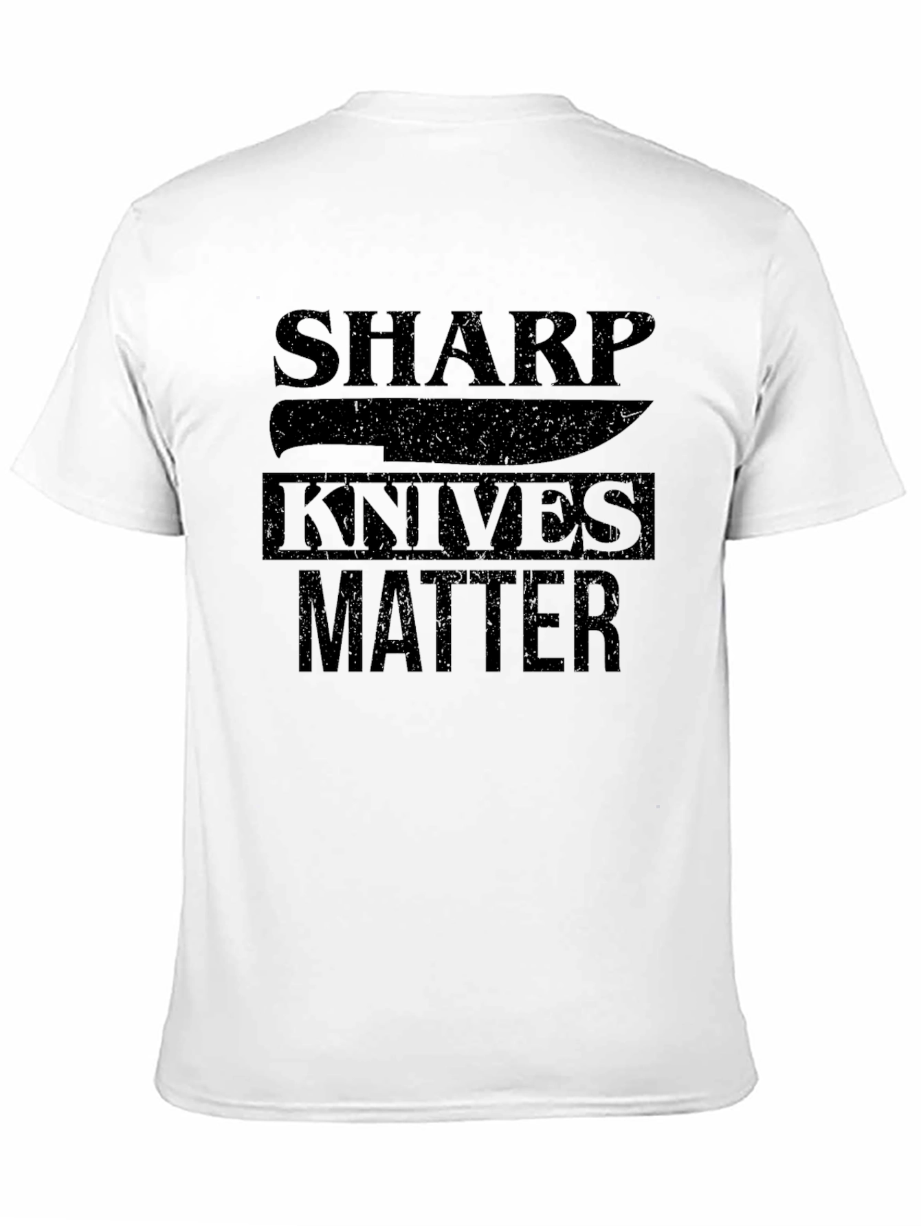 Sharp Knives Matter Graphic T-Shirt - Black