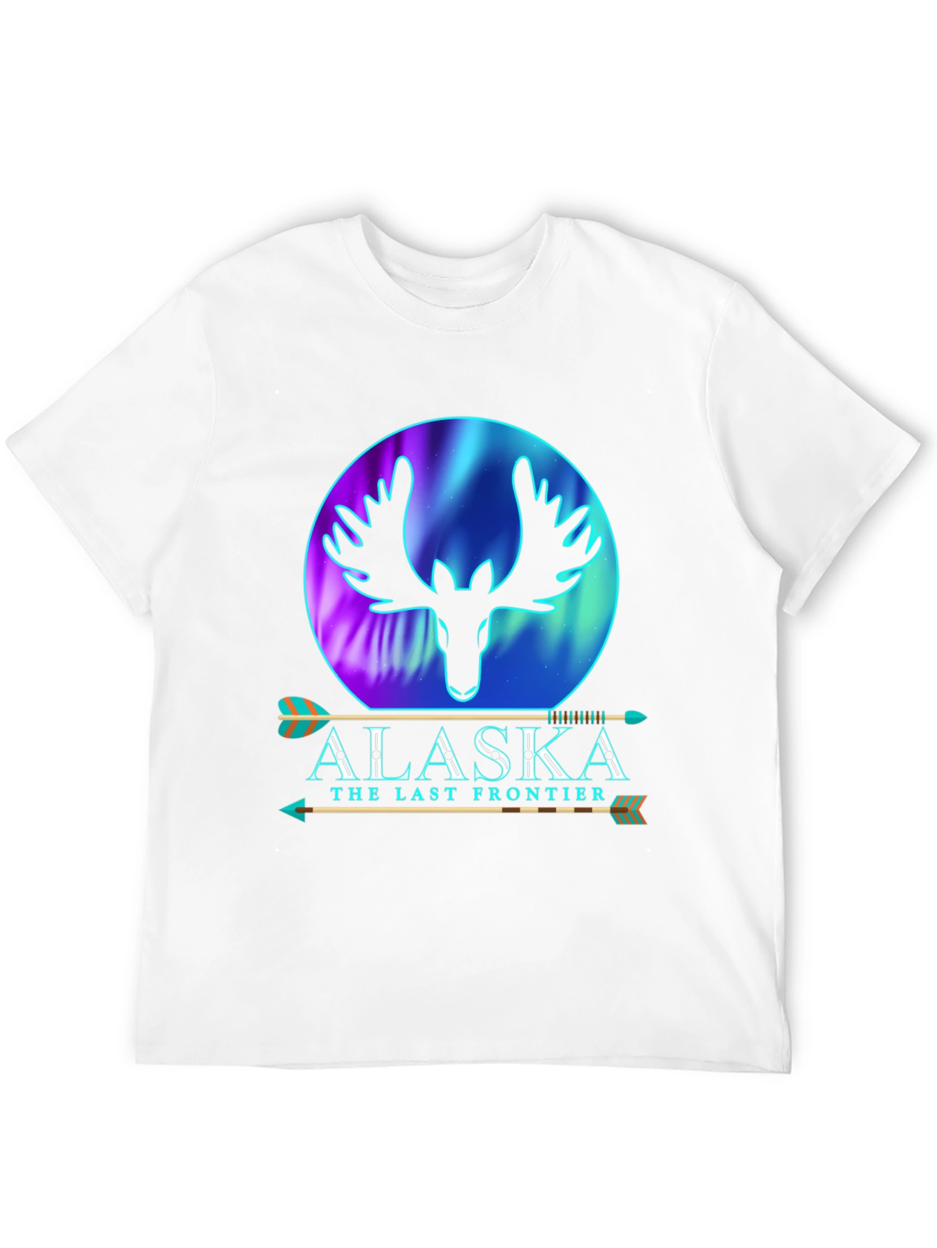 Alaska Last Frontier Moose Graphic T-Shirt