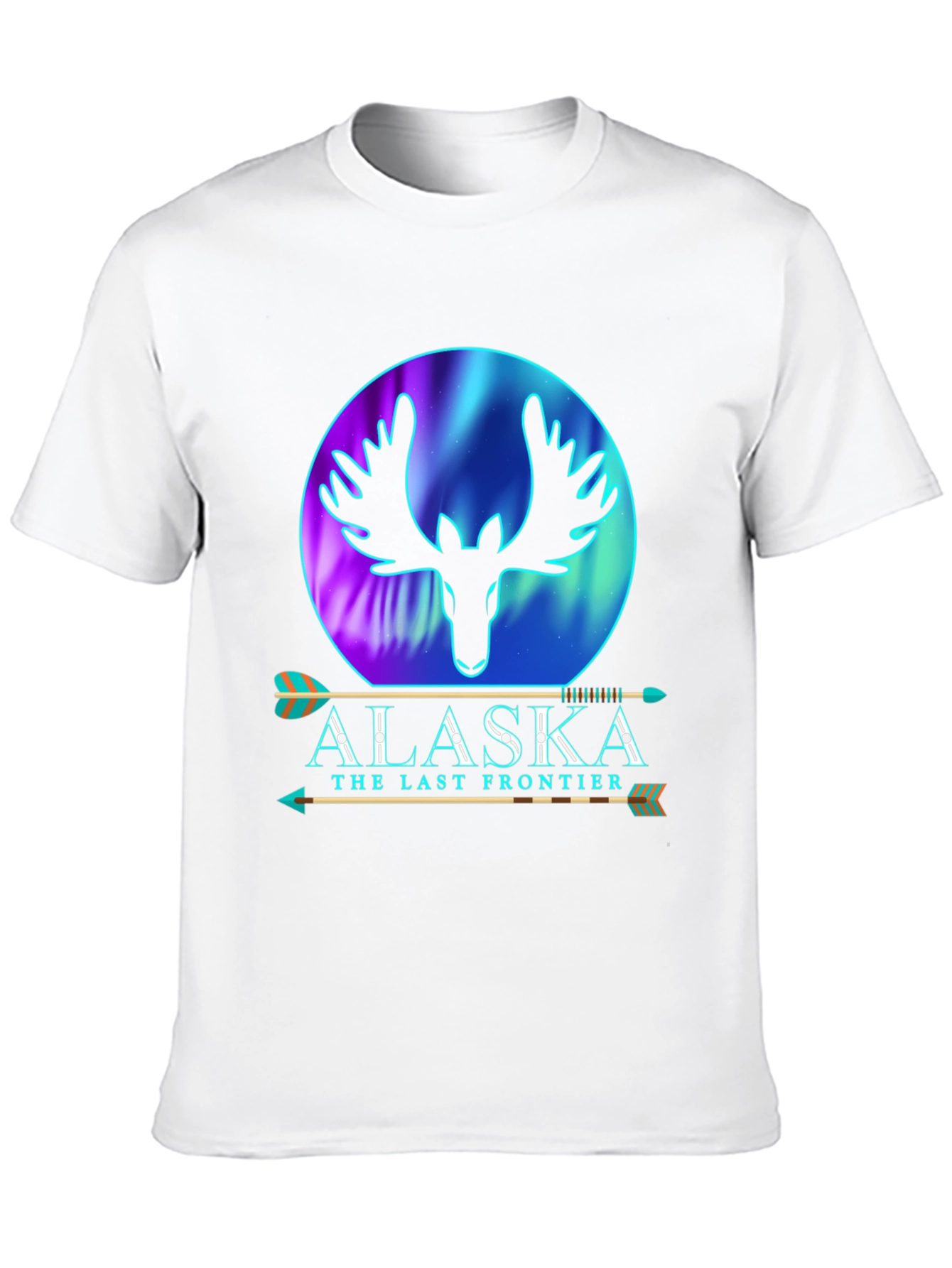 Alaska Last Frontier Moose Graphic T-Shirt