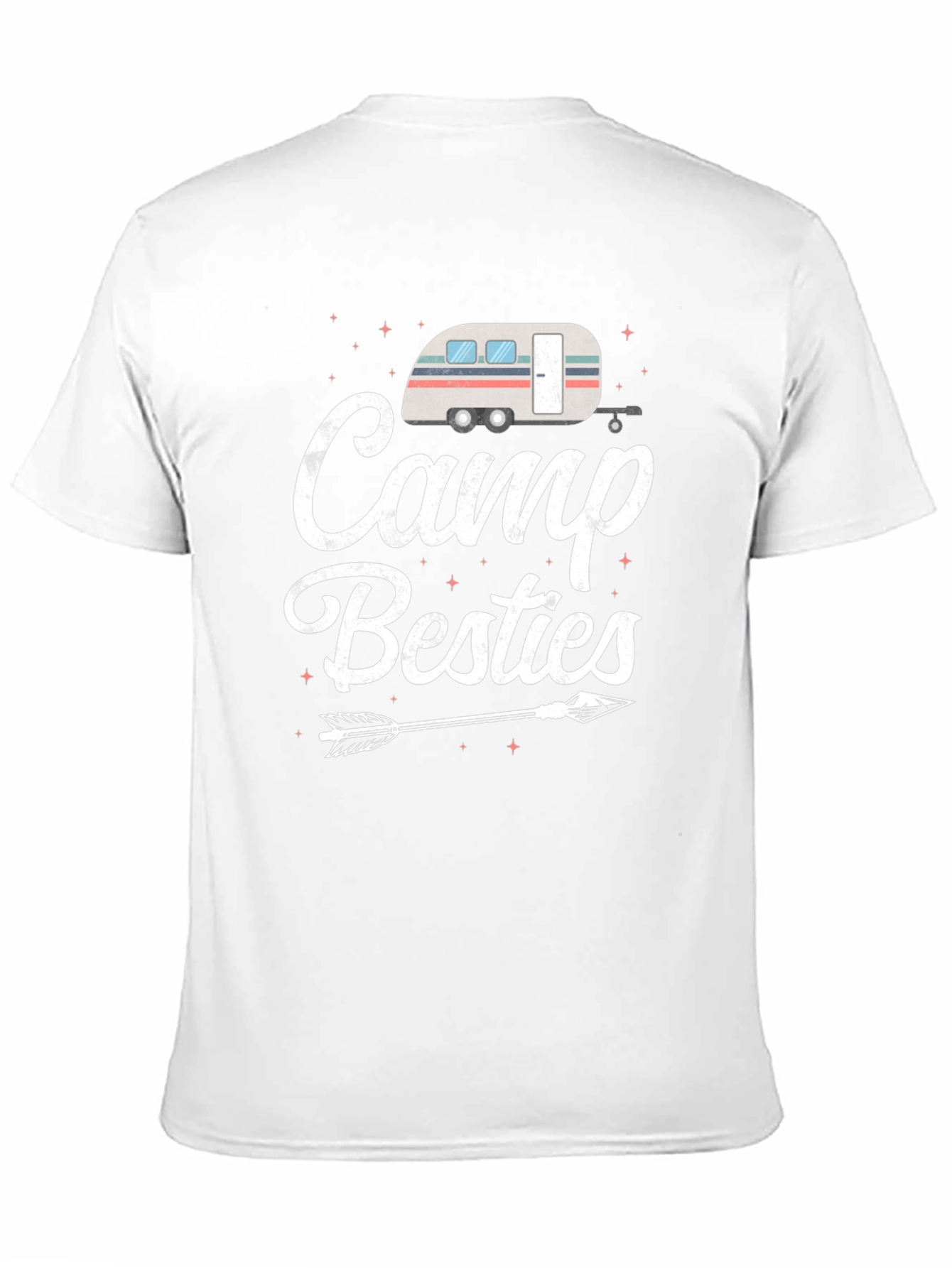 Camp Besties Graphic Tee - Black Cotton T-Shirt