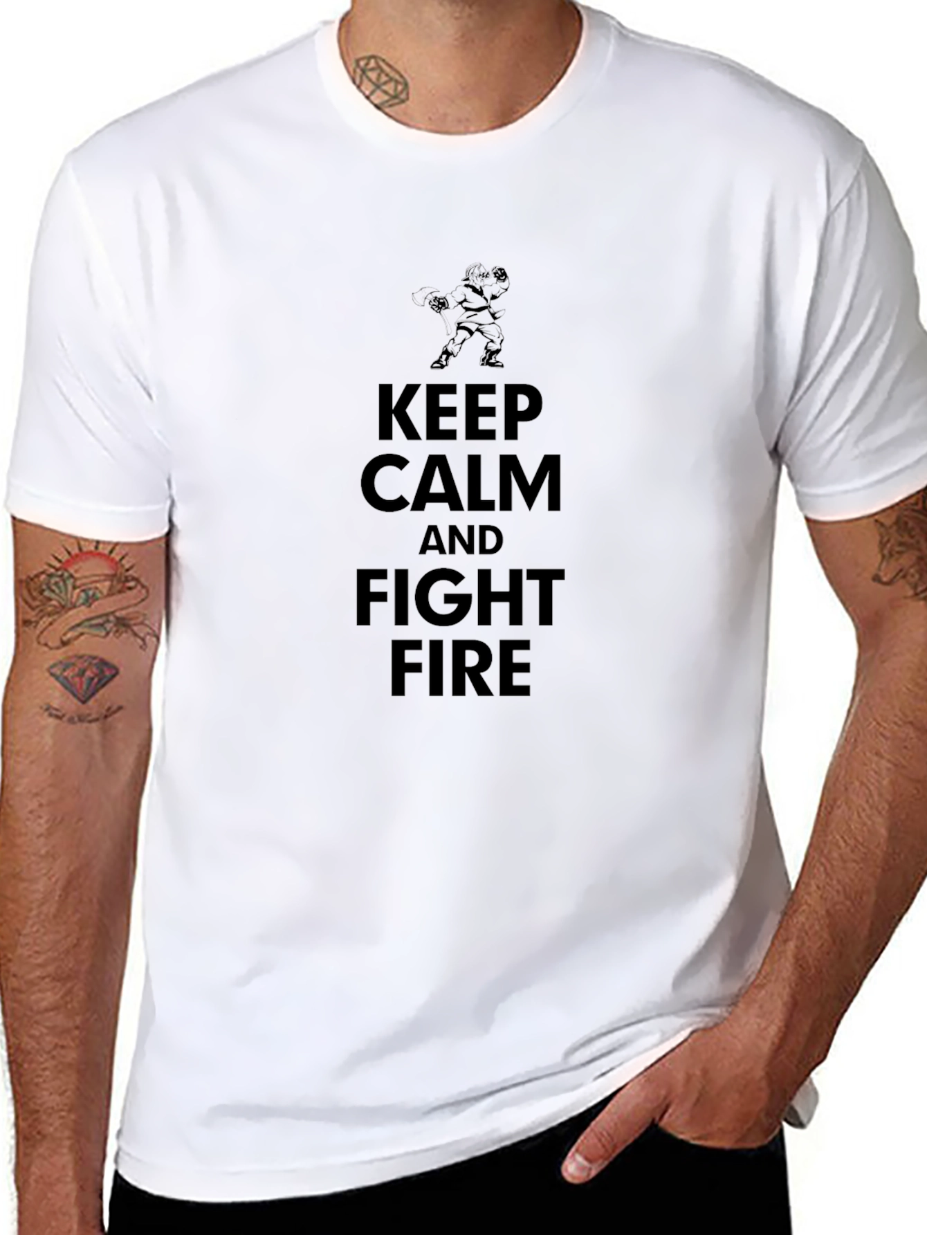 Keep Calm and Fight Fire T-Shirt