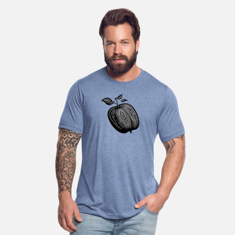 Black and White Apple Stencil