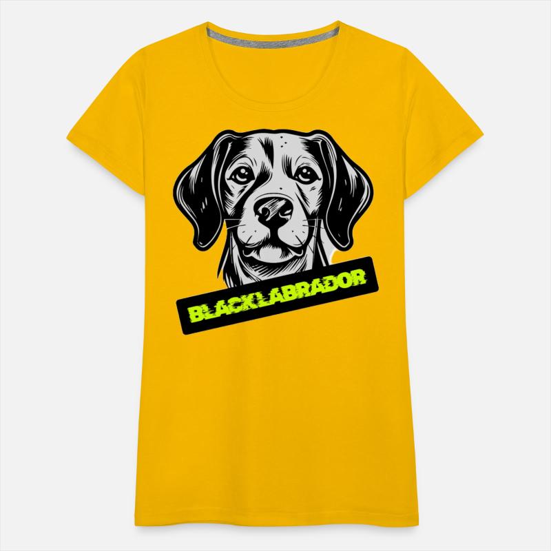 Black Labrador Portrait Illustration