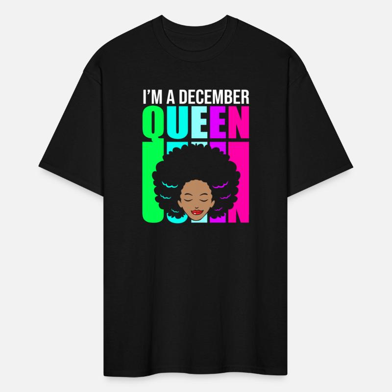 Black Women Afro Retro Zodiac Im A December Queen