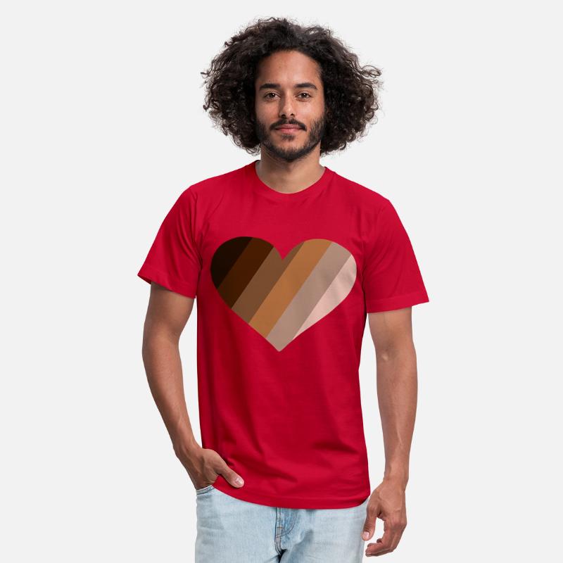 BLM Black Lives Matter Heart rainbow in shades of