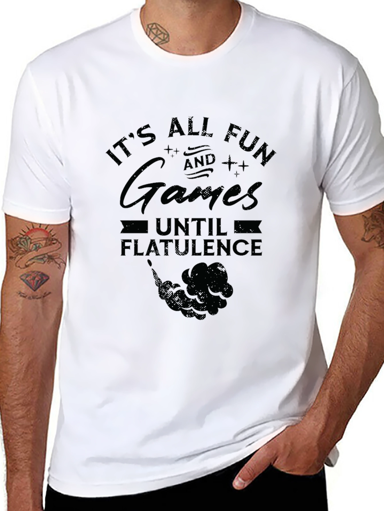 Fun and Games Flatuence Graphic T-Shirt