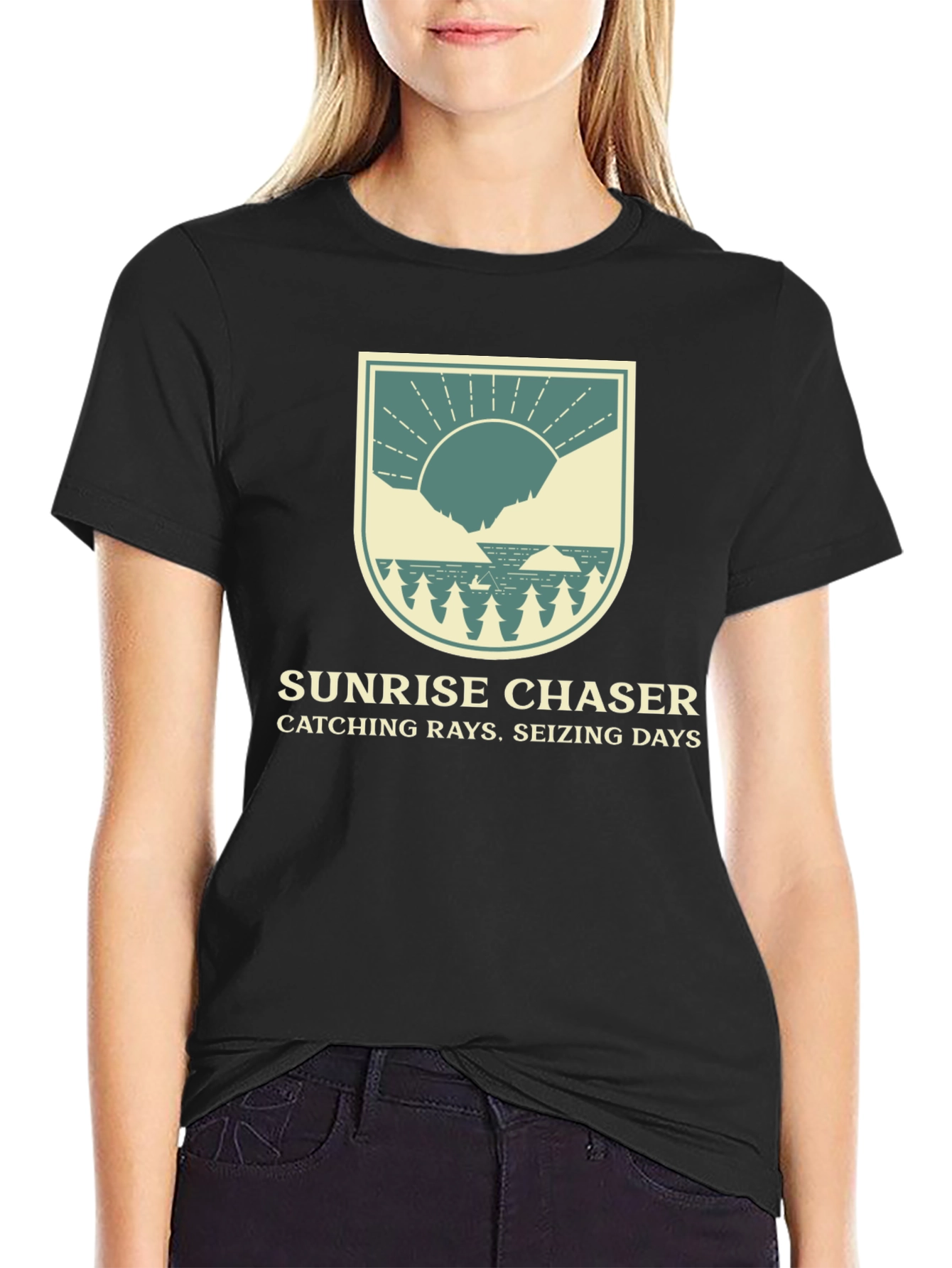 Sunrise Chaser Graphic Tee - Catching Rays Seizing Days