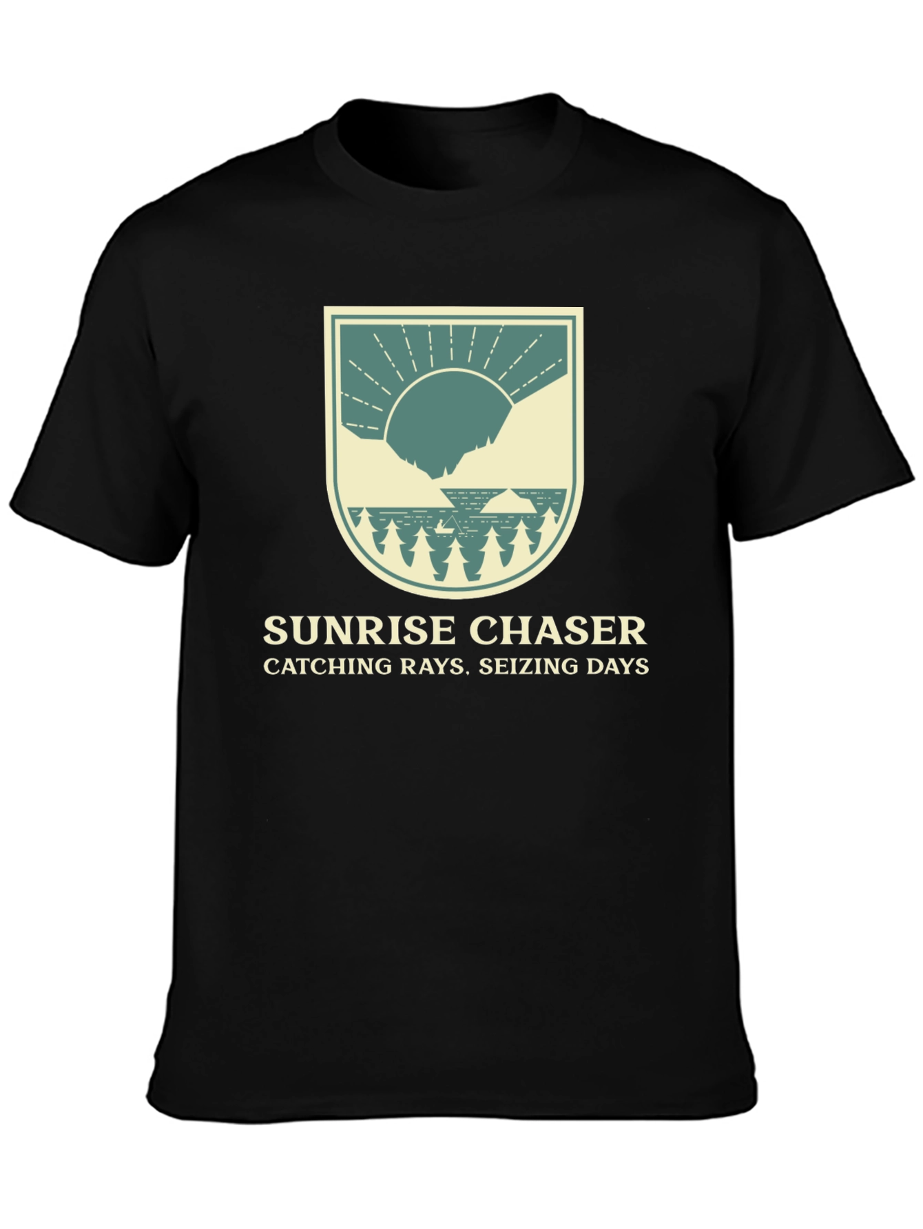 Sunrise Chaser Graphic Tee - Catching Rays Seizing Days