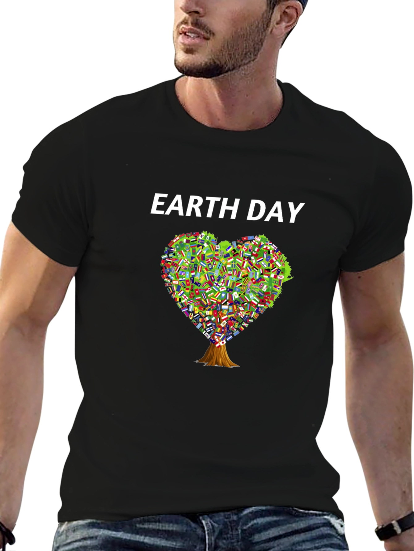 Earth Day Heart Tree T-Shirt