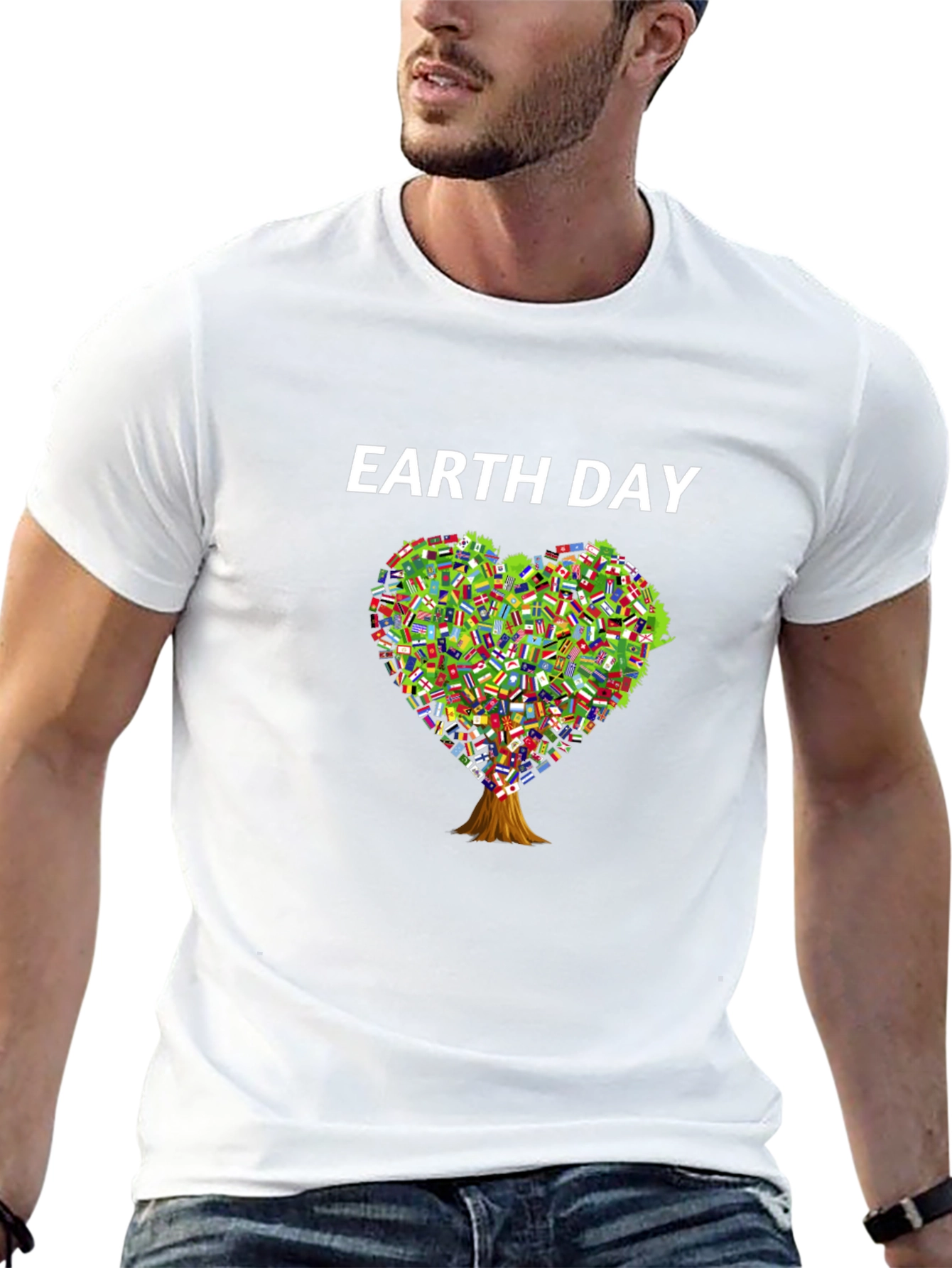 Earth Day Heart Tree T-Shirt