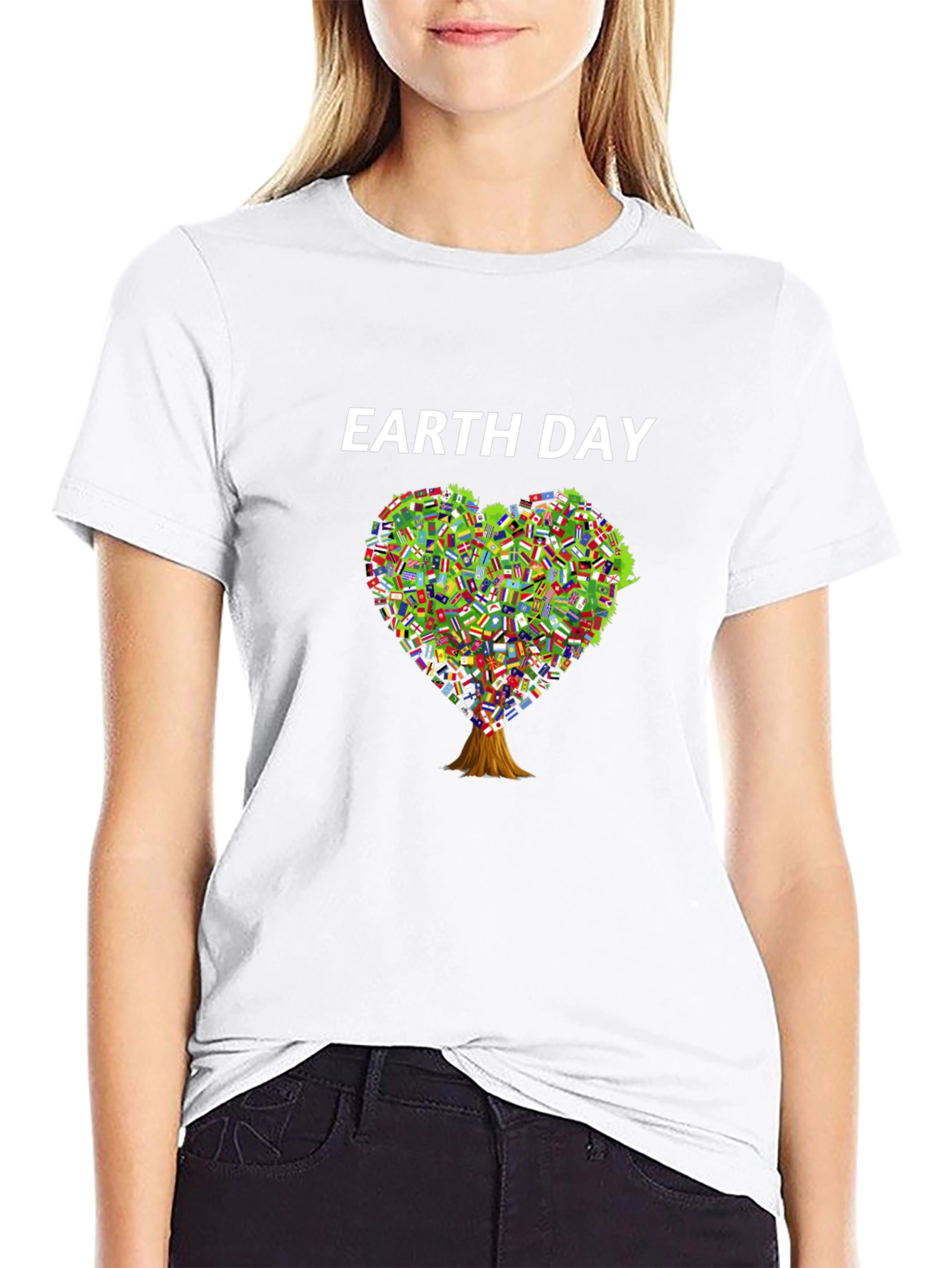 Earth Day Heart Tree T-Shirt
