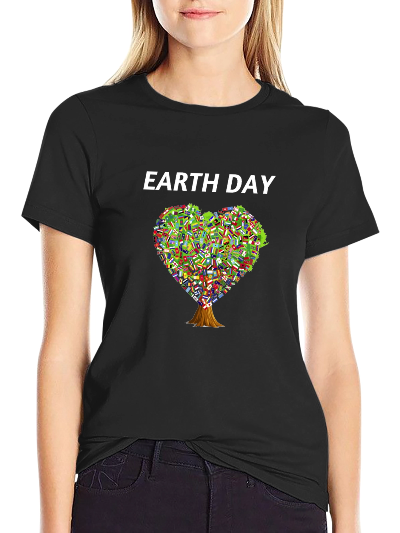 Earth Day Heart Tree T-Shirt