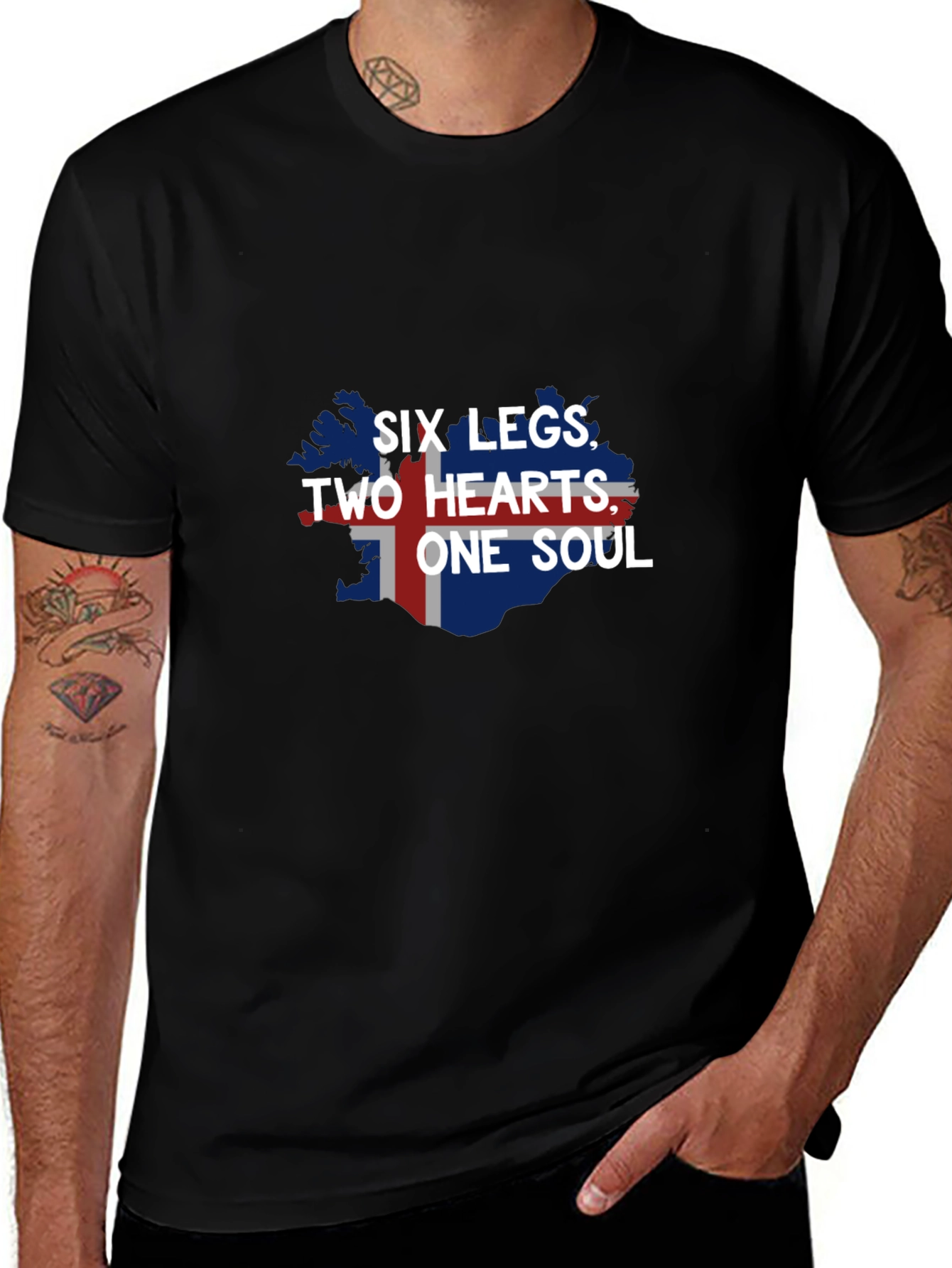 Icelandic Pride T-Shirt - Six Legs Two Hearts