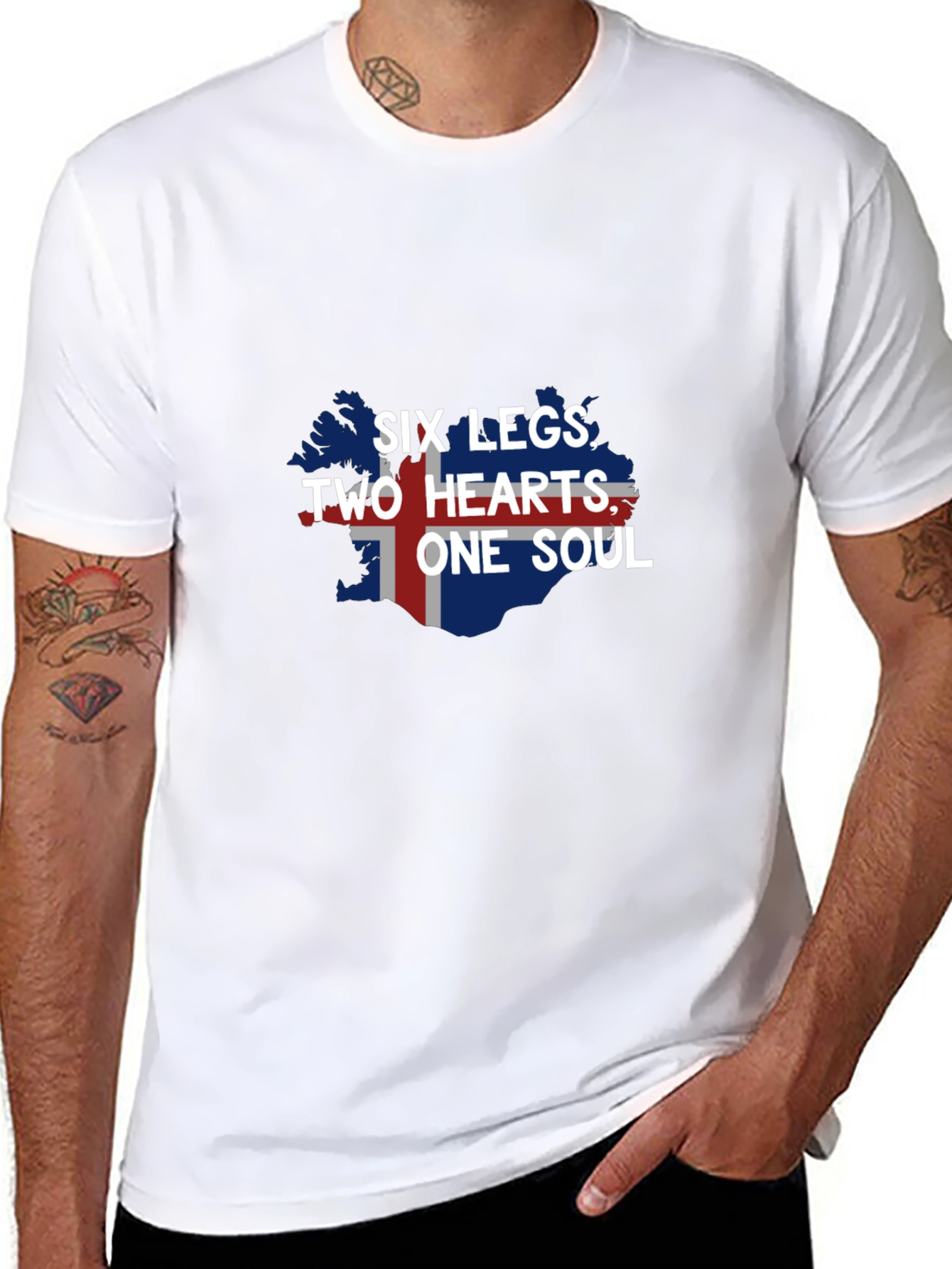 Icelandic Pride T-Shirt - Six Legs Two Hearts