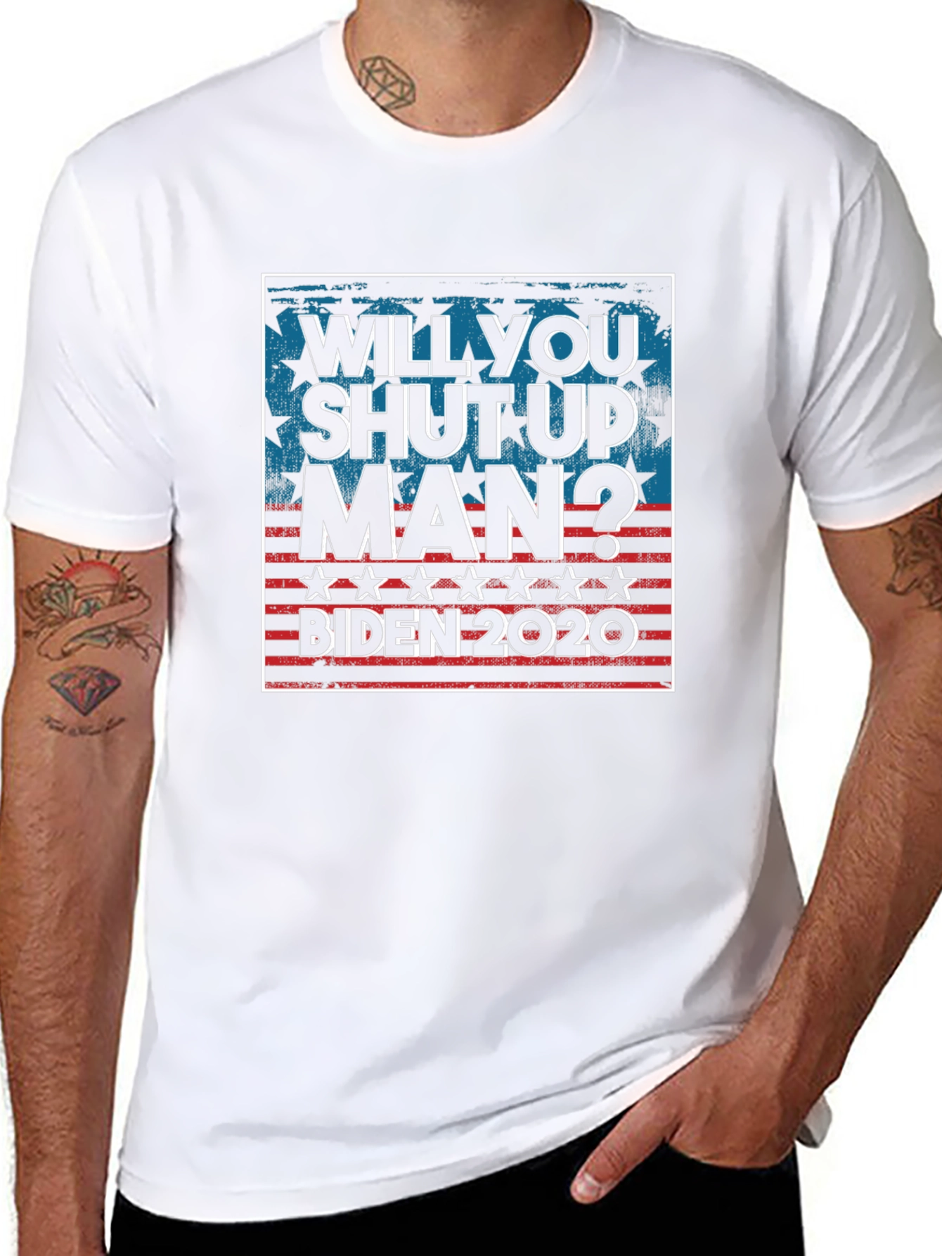 Will You Shut Up Man? Biden 2020 T-Shirt