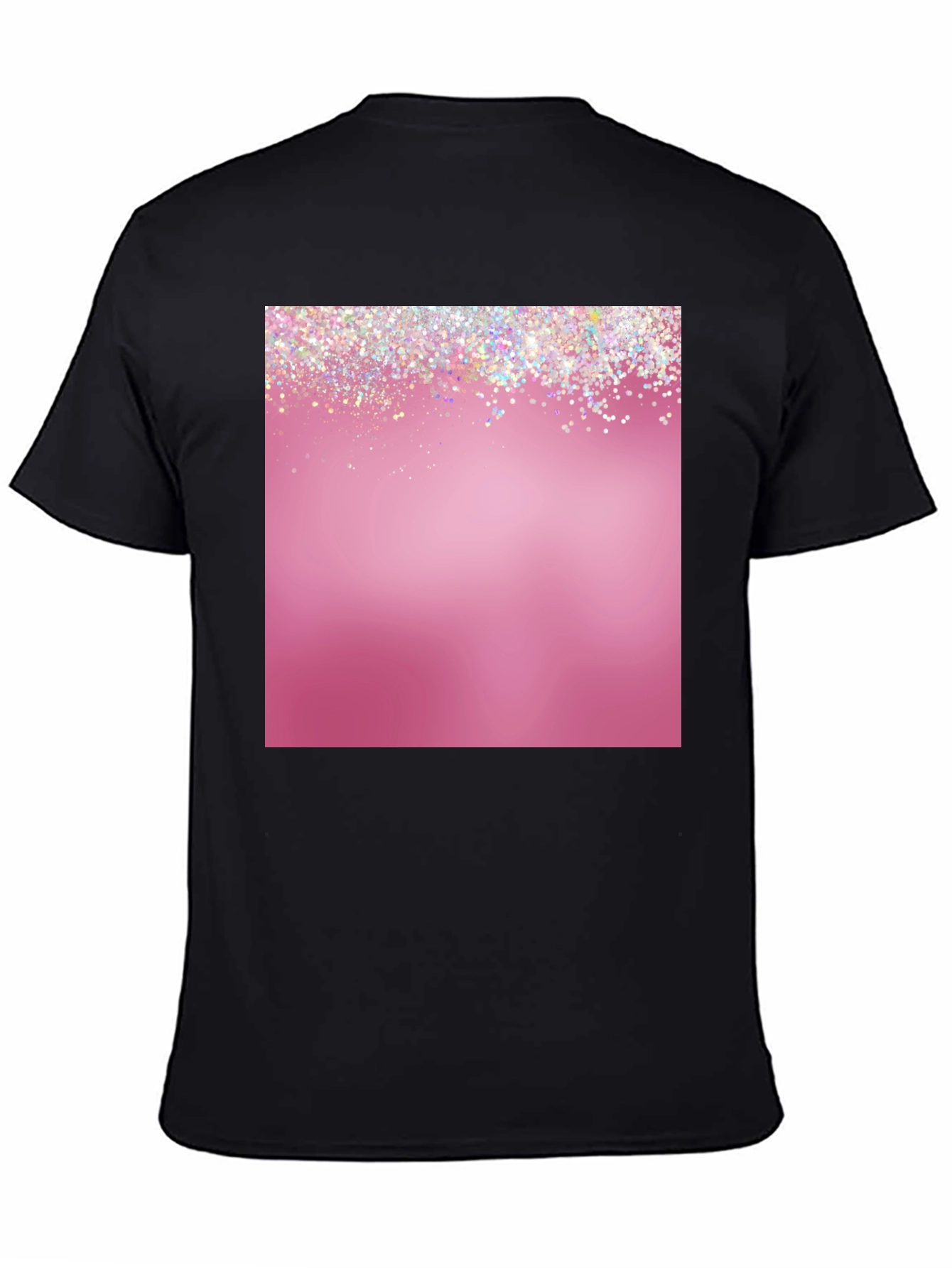Glitter Pink Graphic Tee - Stylish Mens Casual Shirt
