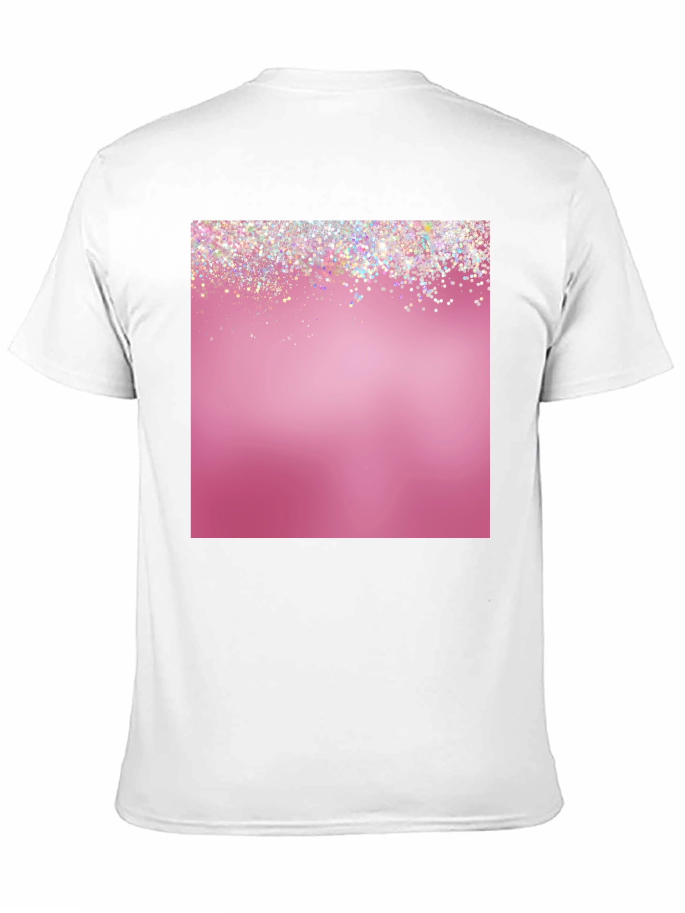 Glitter Pink Graphic Tee - Stylish Mens Casual Shirt