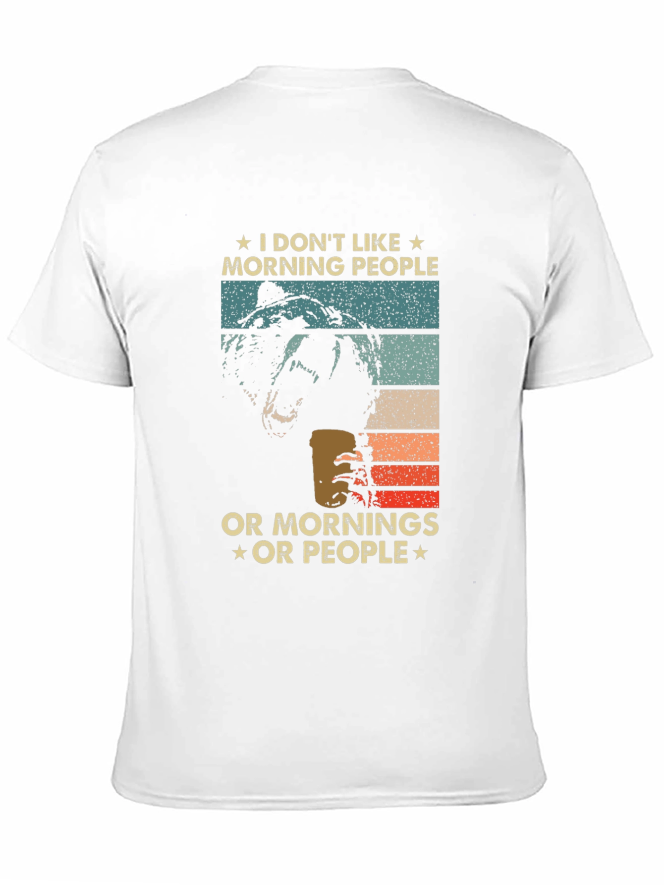 Funny I Dont Like Morning People Bear T-Shirt