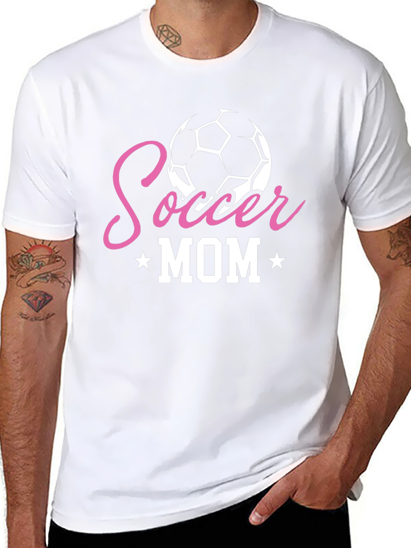 Soccer Mom Graphic T-Shirt - Pink Ball Tee