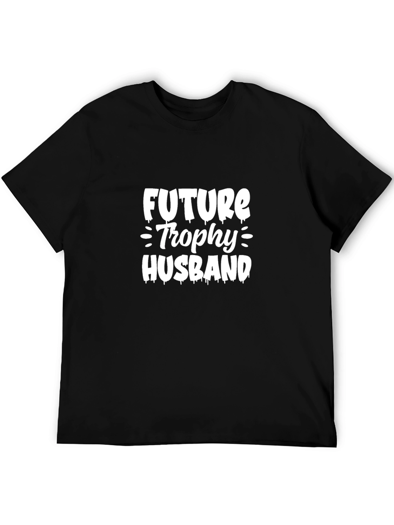 Future Trophy Husband Graphic Tee - Black Cotton T-Shirt