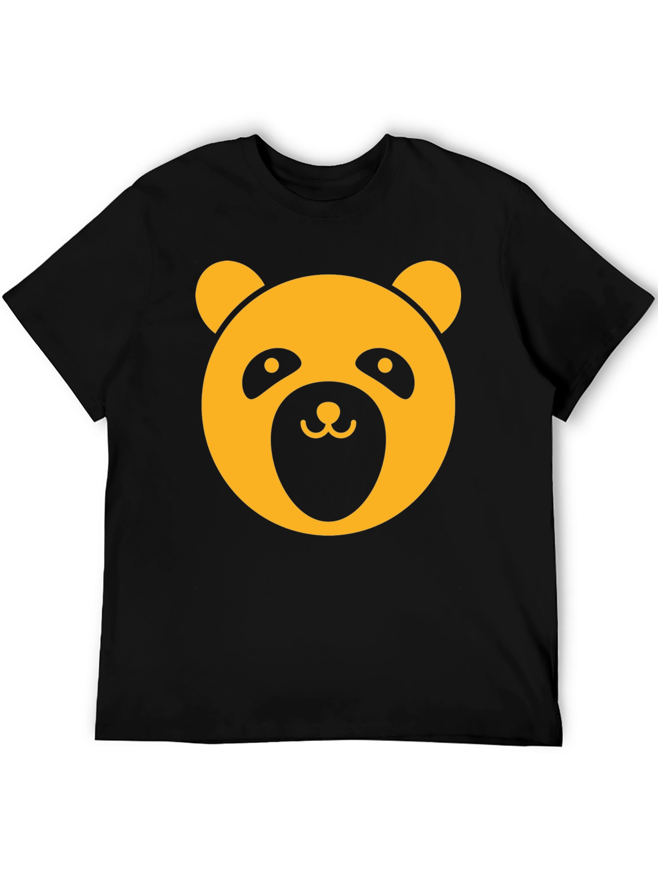 Panda Graphic Tee - Black Crew Neck T-Shirt