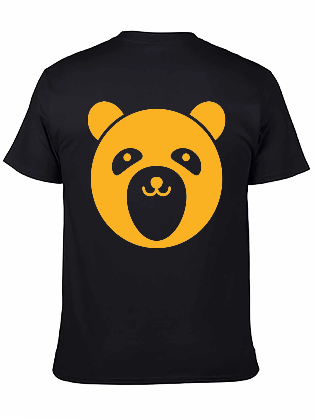 Panda Graphic Tee - Black Crew Neck T-Shirt