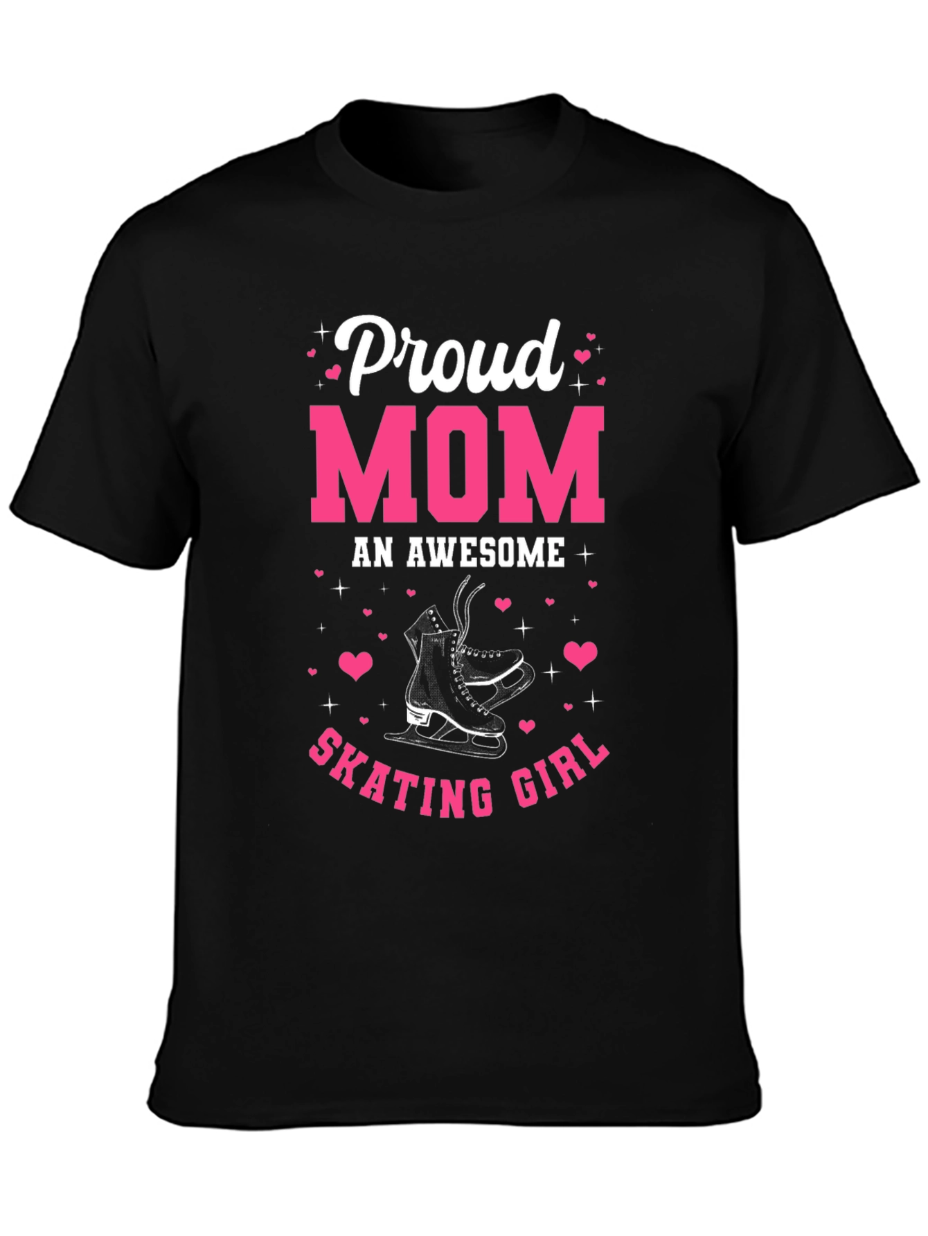 Proud Mom of Skating Girl Graphic T-Shirt