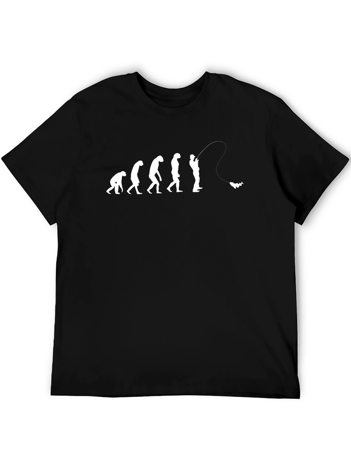 Evolution of Fishing Mens T-Shirt