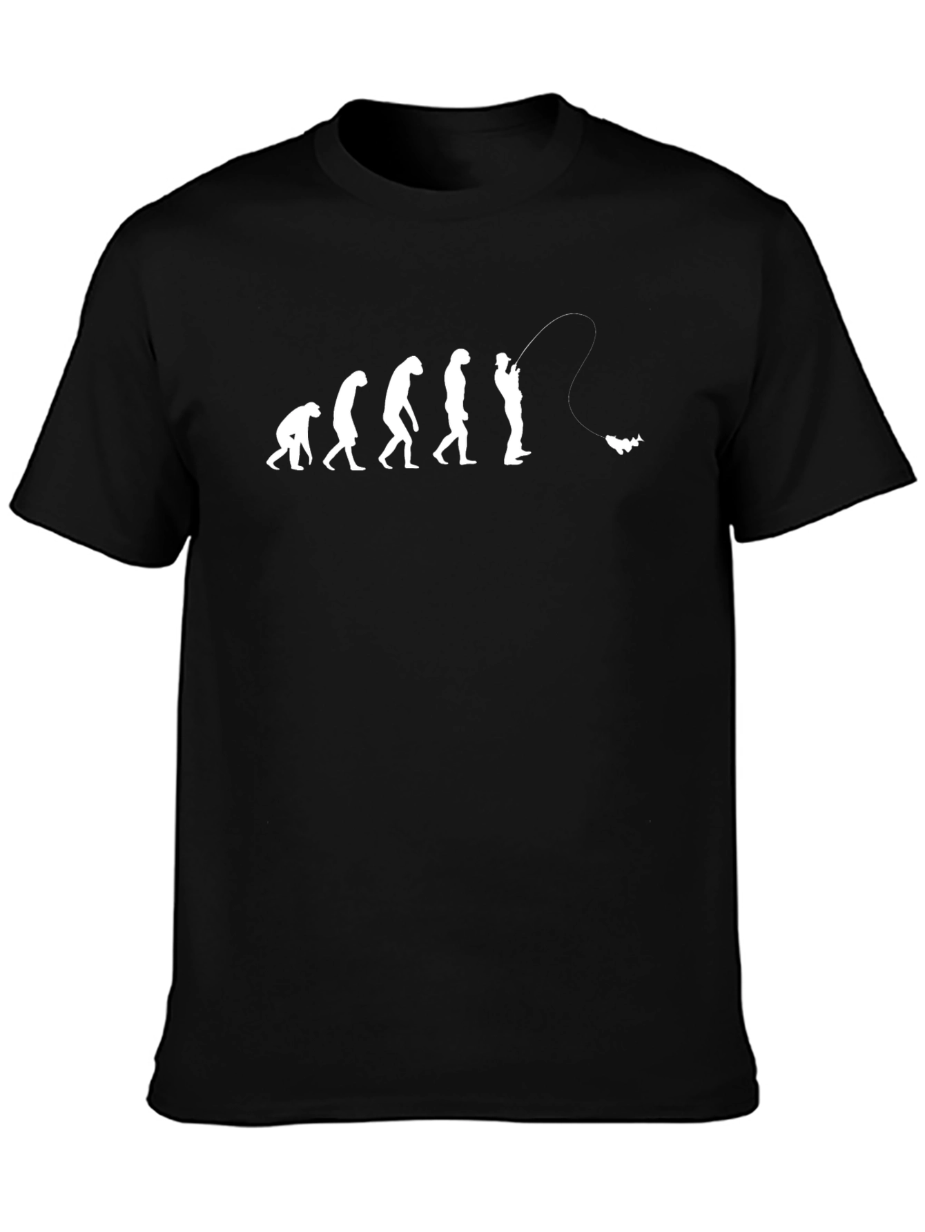 Evolution of Fishing Mens T-Shirt