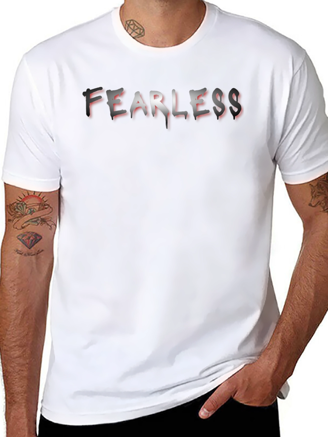 Fearless Graphic T-Shirt - Mens Black Tee