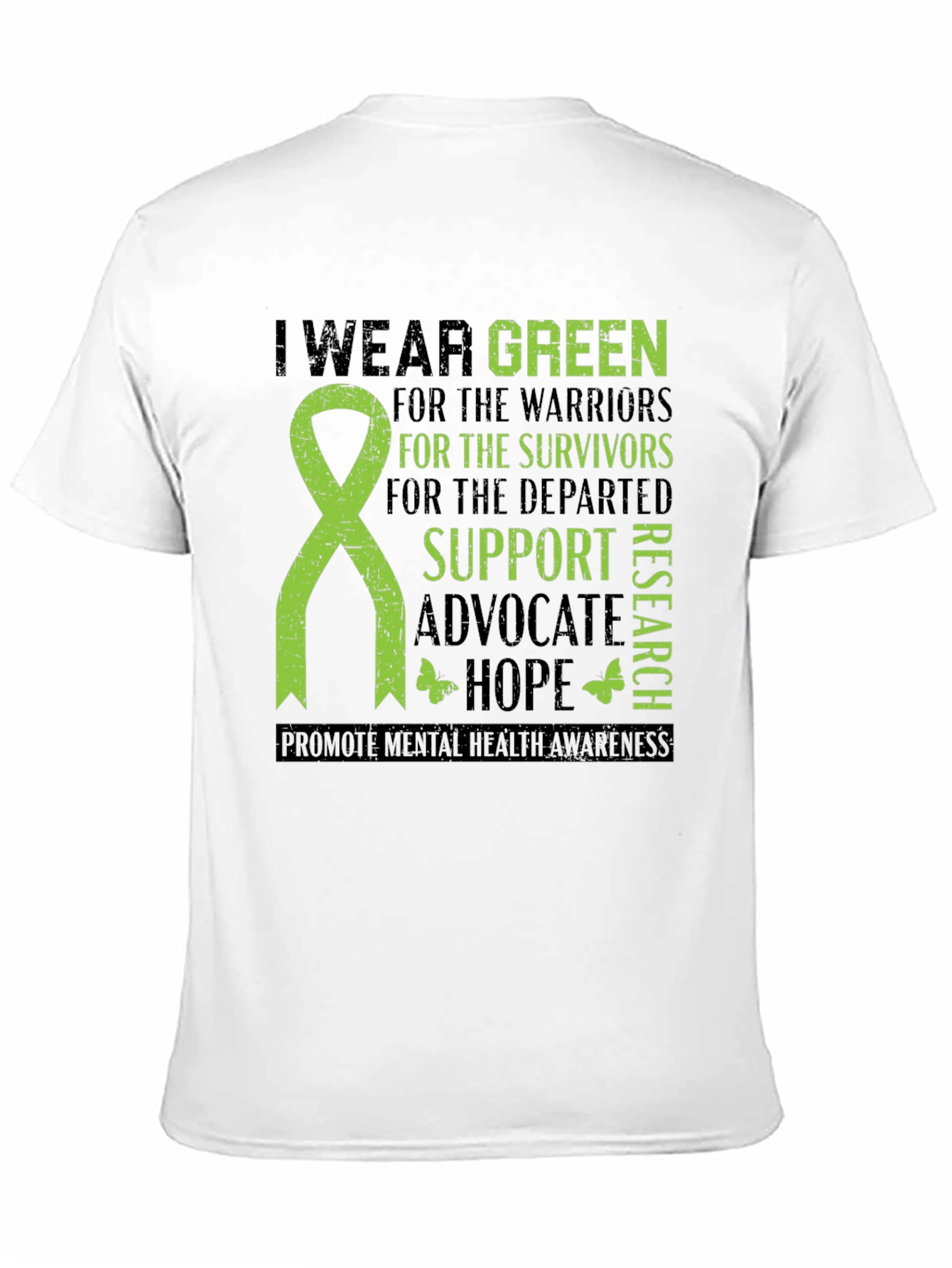 Green Mental Health Awareness T-Shirt