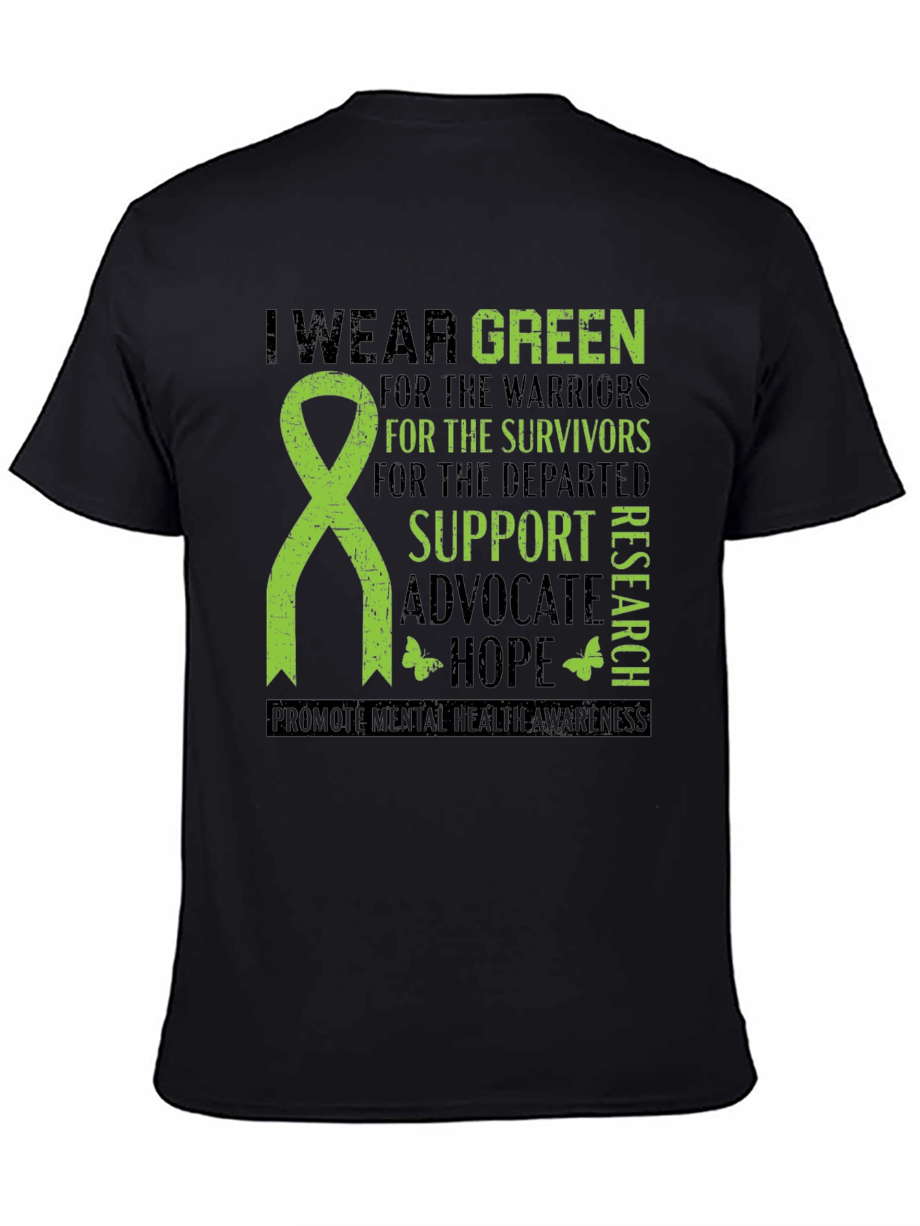 Green Mental Health Awareness T-Shirt