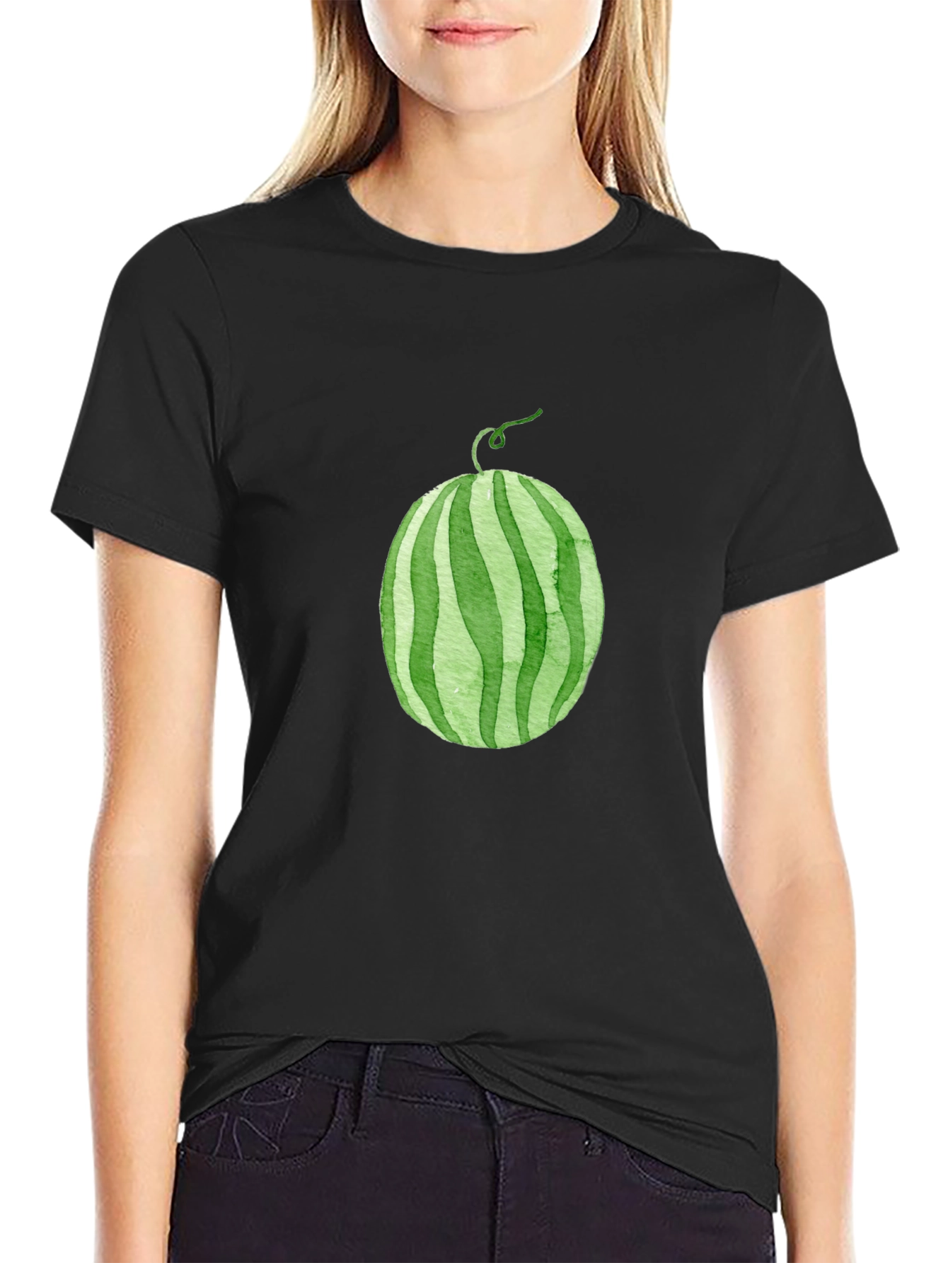 Whimsical Watermelon Graphic Tee - Casual Comfort