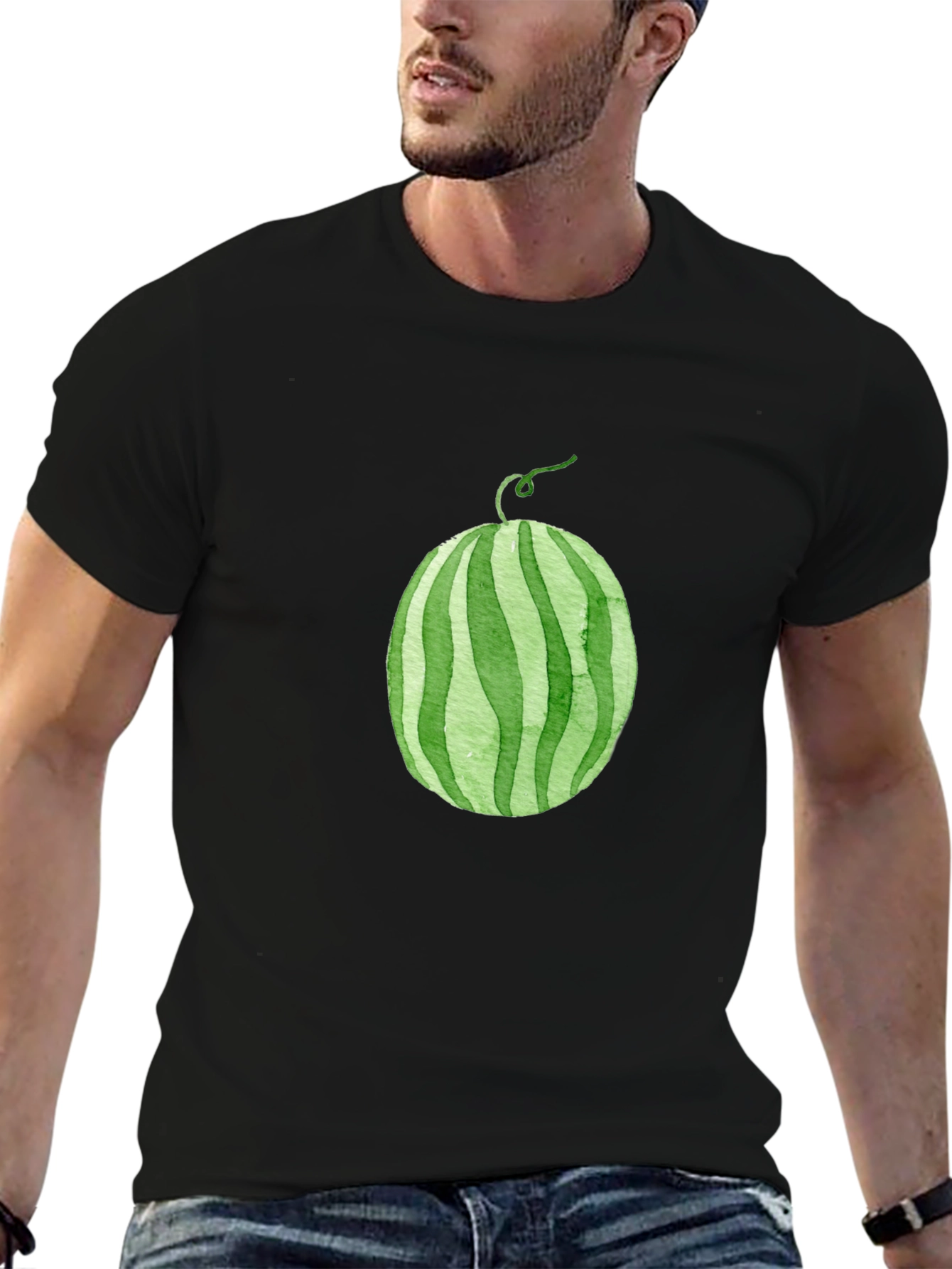 Whimsical Watermelon Graphic Tee - Casual Comfort