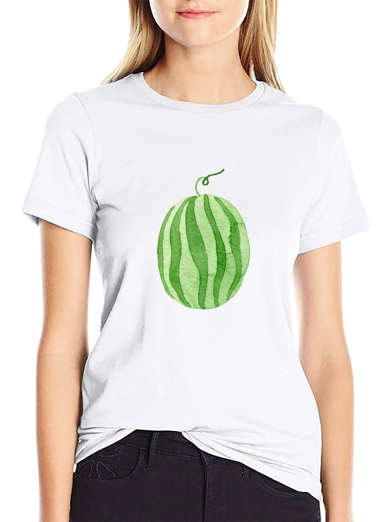 Whimsical Watermelon Graphic Tee - Casual Comfort