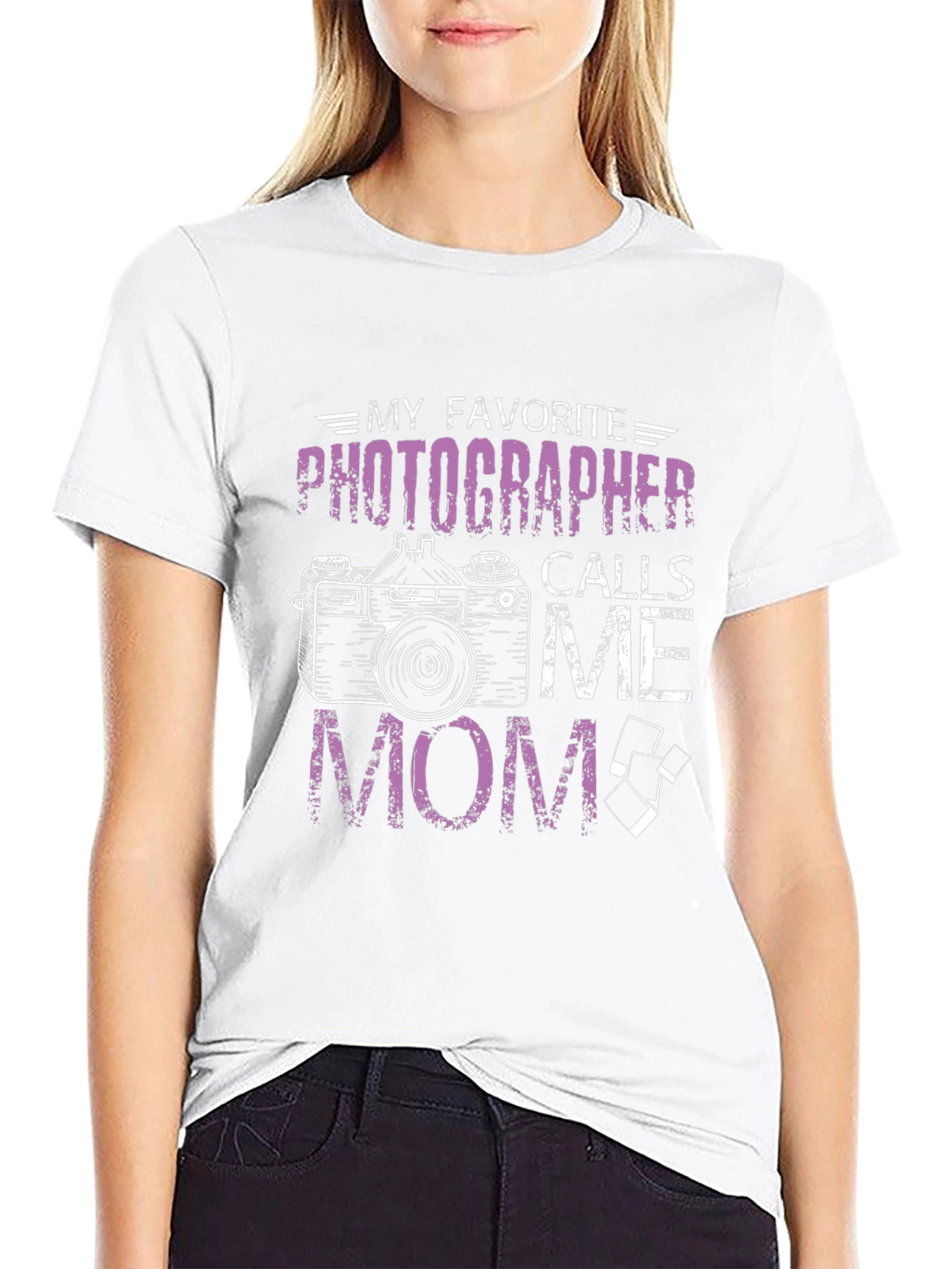 Photographer Mom T-Shirt - Gift for Camera Lovers
